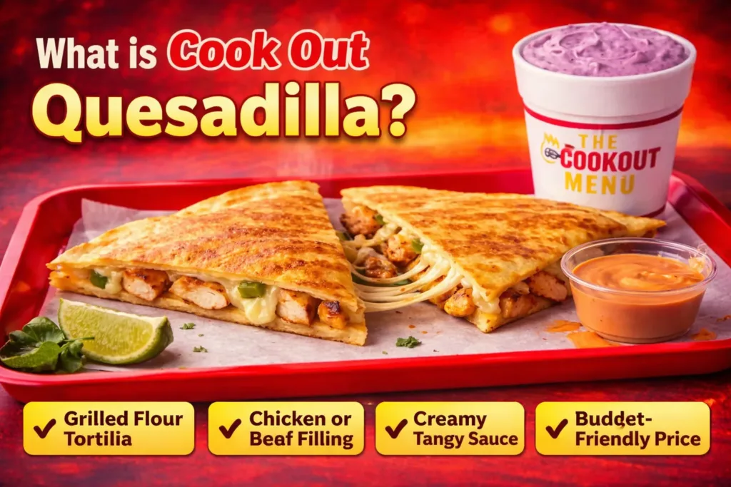 What is Cookout Quesadilla 1 What is Cookout Quesadilla 1